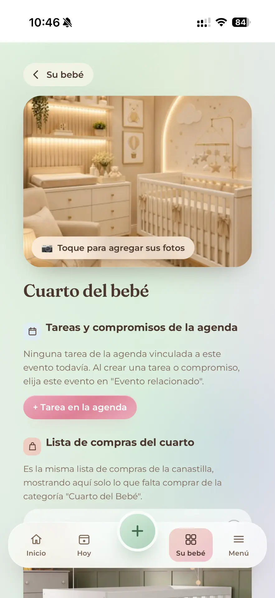 Baby shower y cuarto del bebé