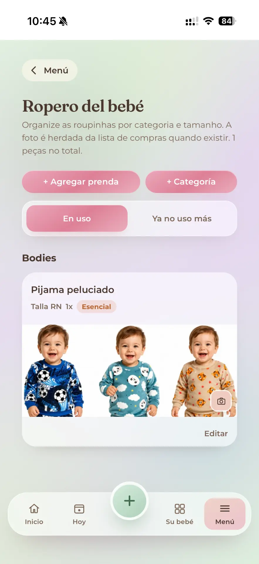 Ropero del bebé