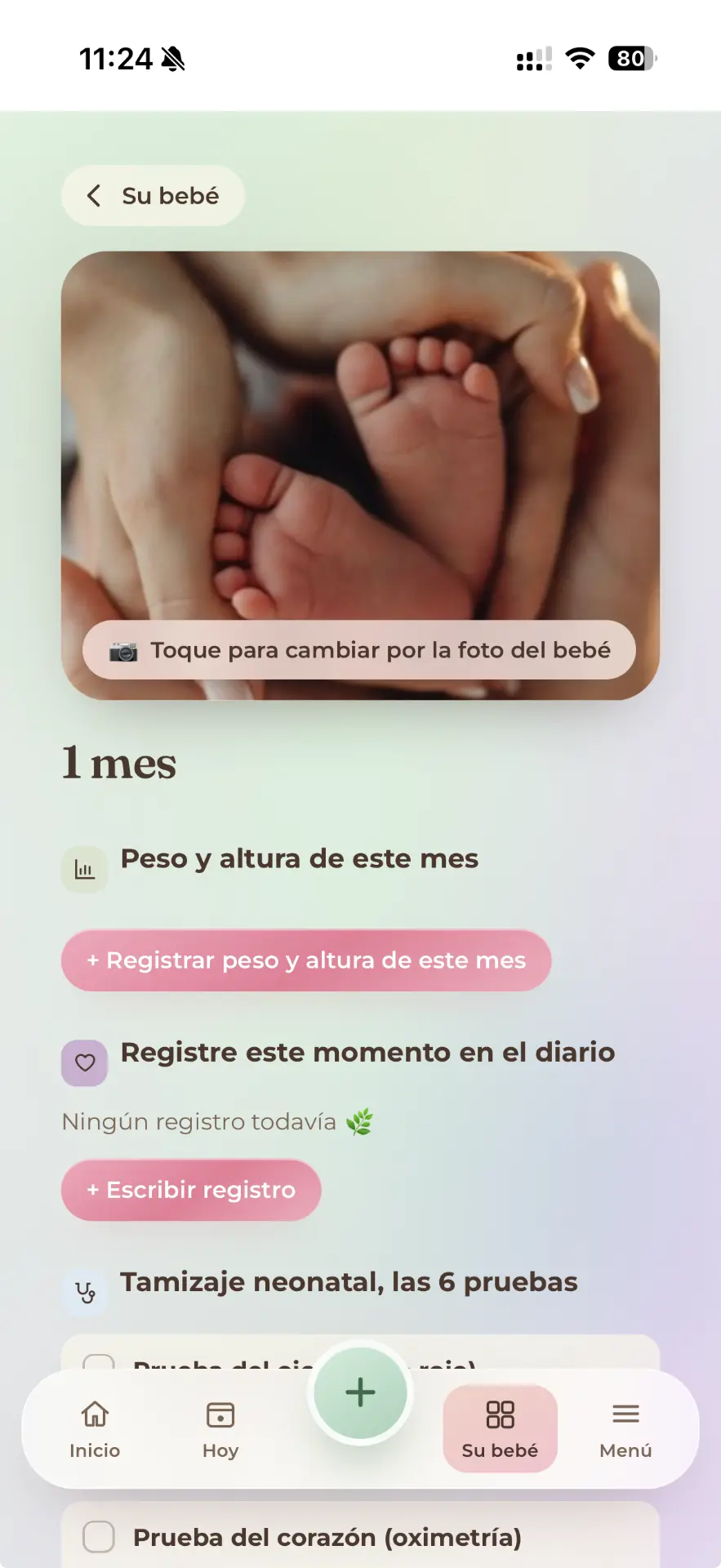 Cada mes del bebé